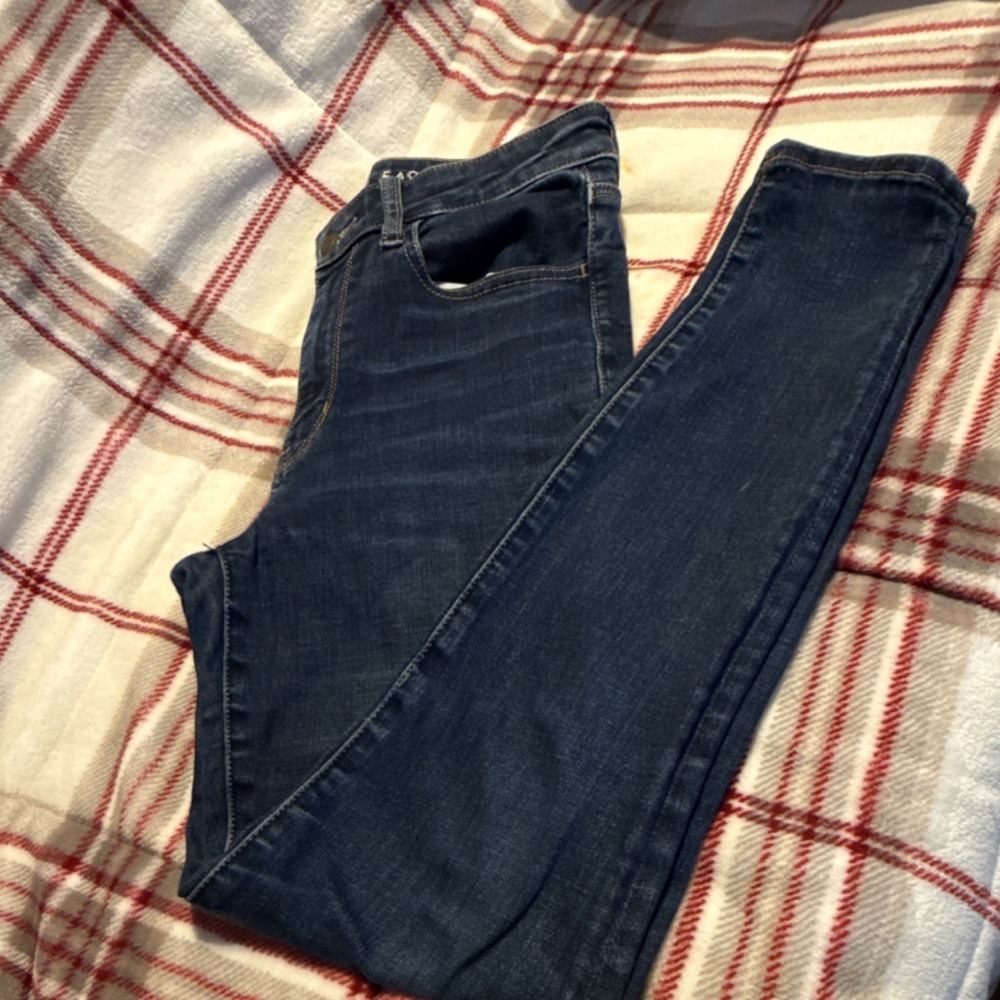 American Eagle Outfitters Jeans Women Skinny Blue Denim Stretch Size 6